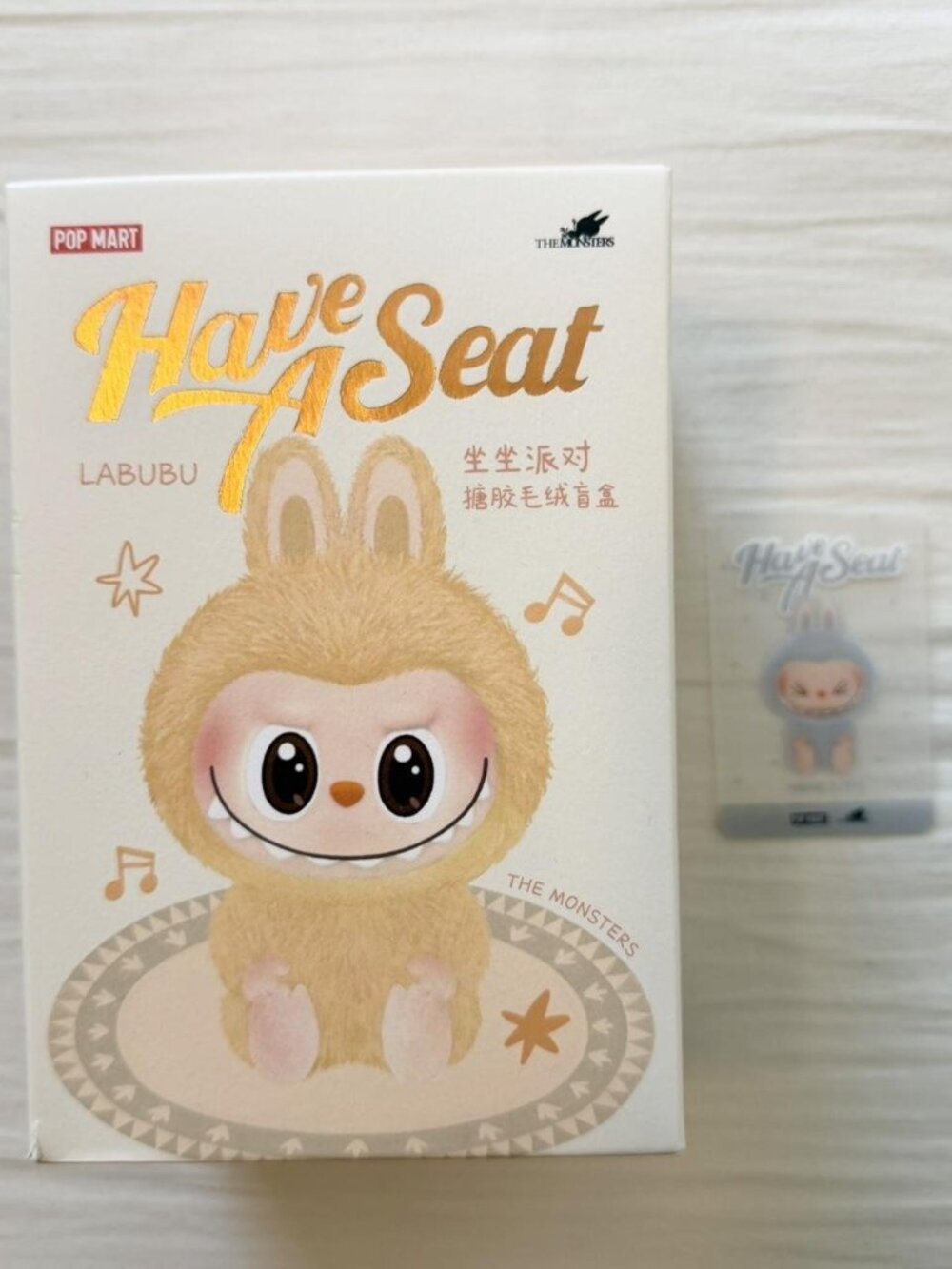 Authentic HEHE Pop Mart Labubu The Monsters Have a Seat Vinyl Plush Blind Box